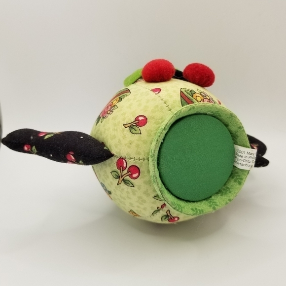 Vintage Mary Englebrett Tea Pot Pin Cushion By Dritz 2001 Cherries Cherry Print - Picture 4 of 12